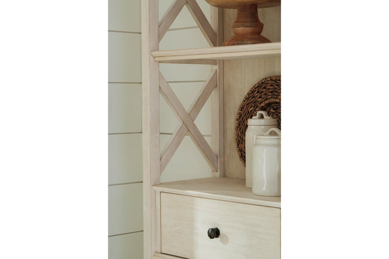Bolanburg Antique White Display Cabinet - DMV FurnitureServer