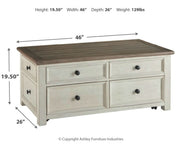 Bolanburg Coffee Table with 1 End Table in Two-tone - PKG008658