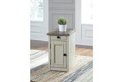 Bolanburg Two - tone Chairside End Table with USB Ports & Outlets - DMV FurnitureEnd Table Chair Side