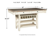 Bolanburg Two - tone Counter Height Dining Table - DMV FurnitureDining Table