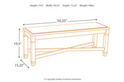 Bolanburg Two - tone Dining Bench - DMV FurnitureAccent Bench