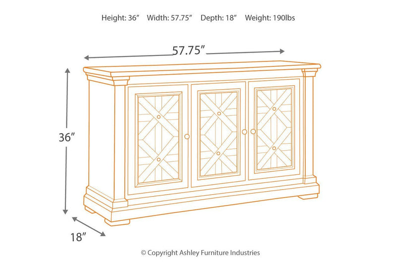 Bolanburg Two - tone Dining Server - DMV FurnitureCabinet