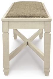 Bolanburg Two-tone Dining Table, 4 Chairs, Bench, Server and Display Cabinet - D647D24
