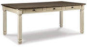 Bolanburg Two-tone Dining Table, 6 Chairs, and Bench - D647D26