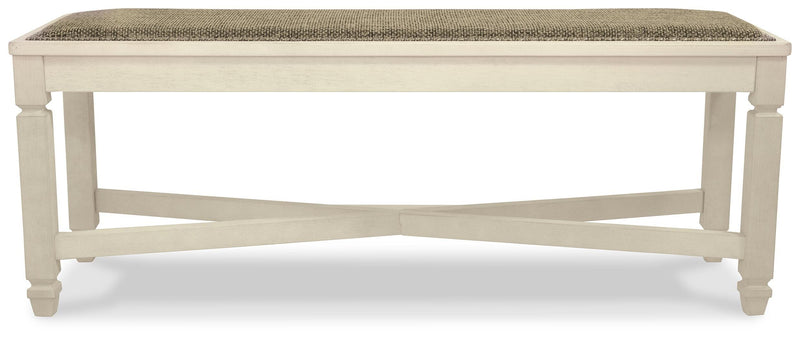 Bolanburg Two-tone Dining Table, 6 Chairs, and Bench - D647D26