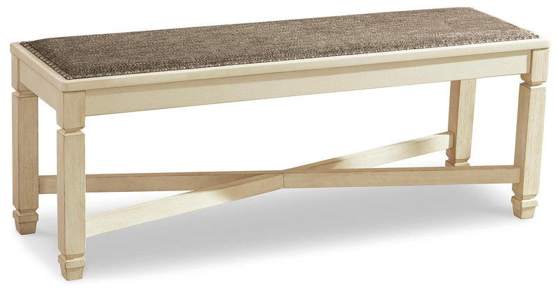 Bolanburg Two-tone Dining Table, 6 Chairs, and Bench - D647D26