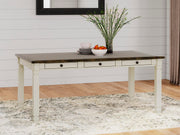 Bolanburg Two-tone Dining Table and 6 Chairs with Server - D647D22