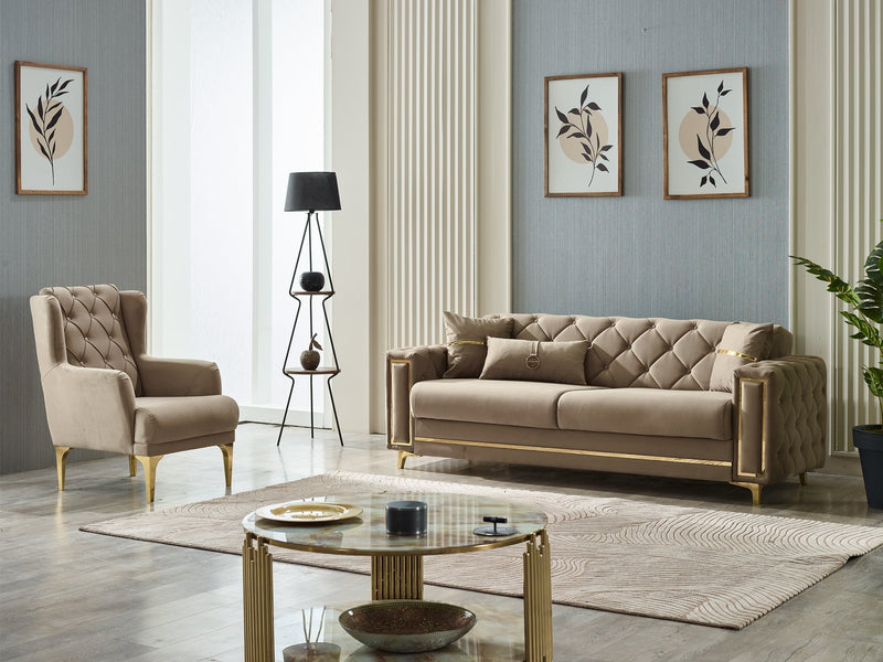 Bolivya 29" Wide Tufted Armchair - Accent Chairs