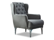 Bolivya 3-pieces (Sofa & Loveseat & Chair) Livingroom Set Grey in Grey - 101-BOL-AN152-321