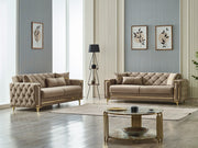 Bolivya 88" Wide Tufted Convertible Sofa - Sofas
