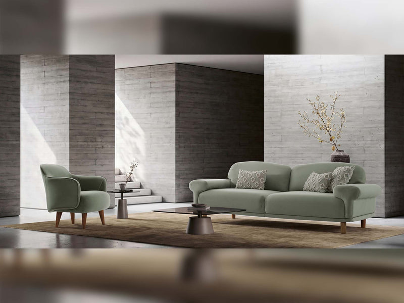 Bolly Stationary Sofa in Cream - 200-ELI-BOL-P8-01-3