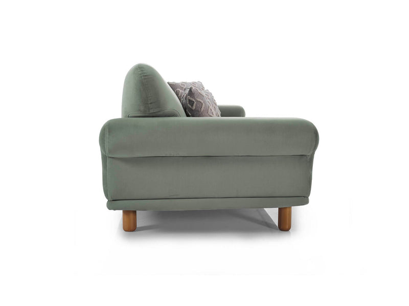 Bolly Stationary Sofa in Green - 200-ELI-BOL-T-912-3