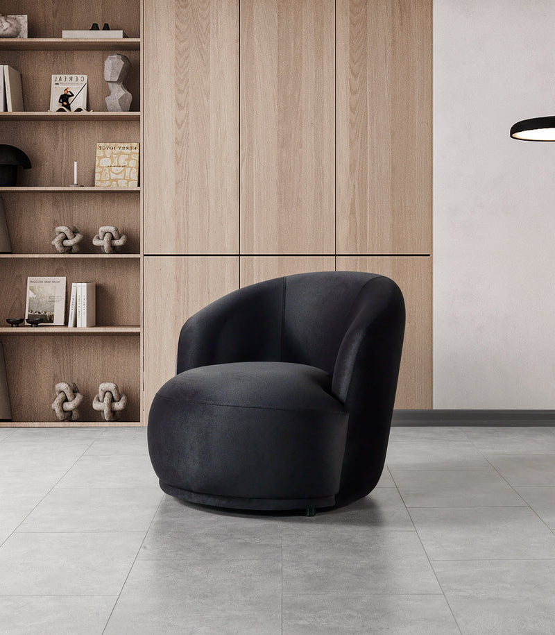 Bonita Black Velvet Living Room Set from Nova Furniture - DMV Furniture