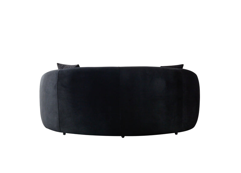 Bonita Black Velvet Living Room Set from Nova Furniture - DMV Furniture