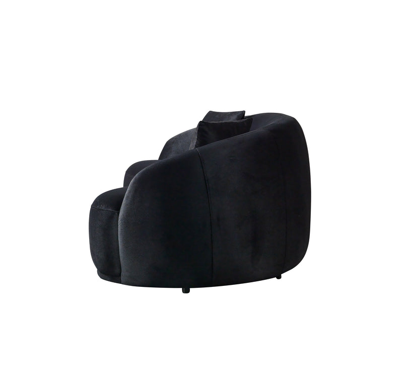 Bonita Black Velvet Living Room Set from Nova Furniture - DMV Furniture