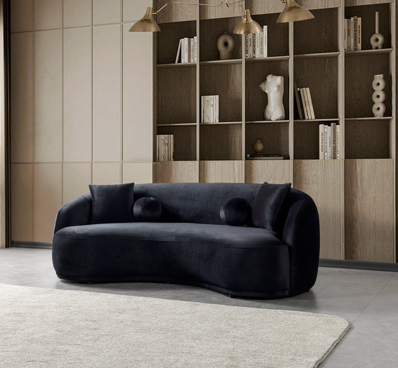 Bonita Black Velvet Living Room Set from Nova Furniture - DMV Furniture