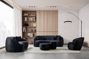 Bonita Black Velvet Living Room Set from Nova Furniture - DMV Furniture