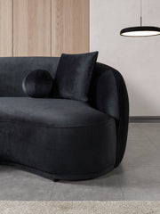 Bonita Black Velvet Living Room Set from Nova Furniture - DMV Furniture