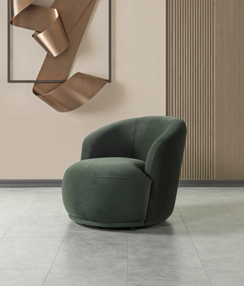 Bonita Green Velvet Accent Chair from Nova Furniture - DMV Furniture