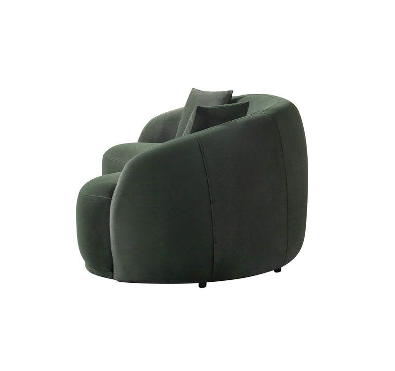 Bonita Green Velvet Loveseat 81" - BONITAGREENVL-L