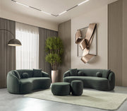 Bonita Green Velvet Loveseat 81" - BONITAGREENVL-L