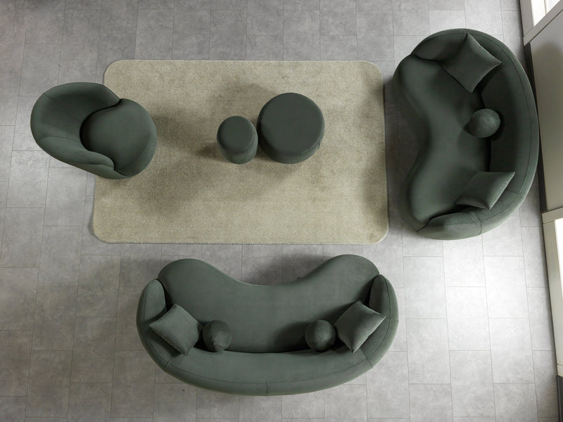 Bonita Green 81" Velvet Loveseat from Nova Furniture - DMV Furniture
