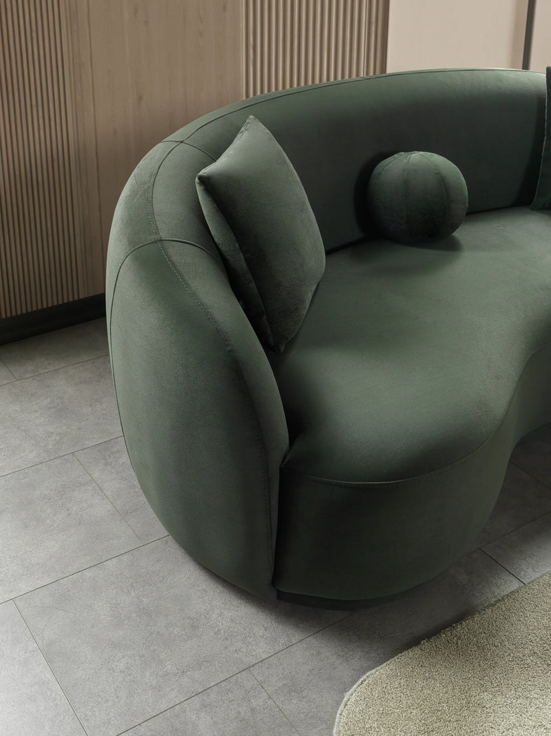 Bonita Green 81" Velvet Loveseat from Nova Furniture - DMV Furniture