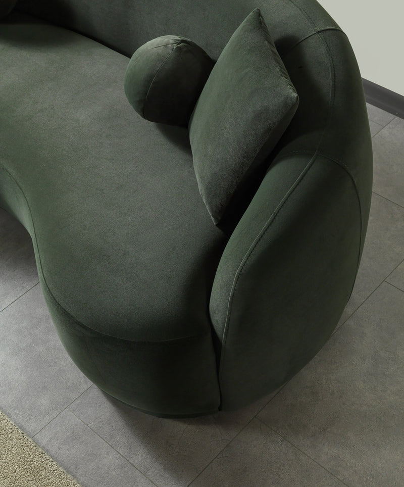 Bonita Green 81" Velvet Loveseat from Nova Furniture - DMV Furniture