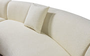 Bonita Ivory Boucle 3 - Piece Curved Sectional - DMV FurnitureSectional