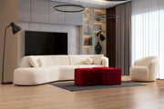Bonita Ivory Boucle Accent Chair - BONITAIVORY-CHAIR