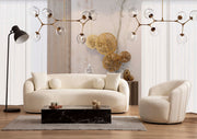 Bonita Ivory Boucle Accent Chair - BONITAIVORY-CHAIR