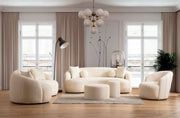 Bonita Ivory Boucle Accent Chair - BONITAIVORY-CHAIR