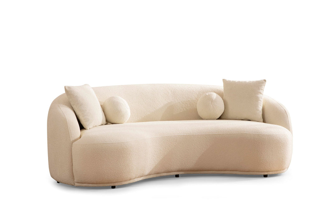 Bonita Ivory Boucle Living Room Set