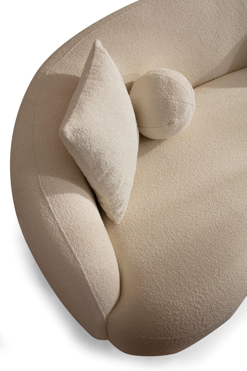 Bonita Ivory Boucle Living Room Set