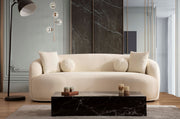 Bonita Ivory Boucle Living Room Set - DMV FurnitureLiving Room Set