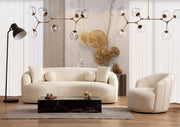 Bonita Ivory Boucle Living Room Set - DMV FurnitureLiving Room Set