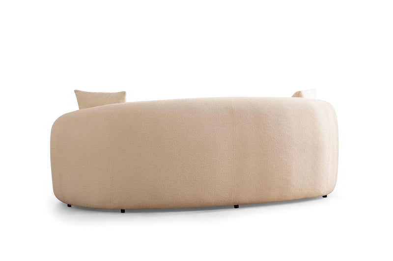 Bonita Ivory Boucle Loveseat - BONITAIVORY-L