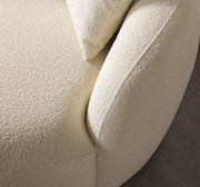 Bonita Ivory Boucle Round Sofa  71" - BONITAIVORY-RS