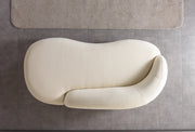 Bonita Ivory Boucle Sofa Chaise 87" - BONITAIVORY-SC