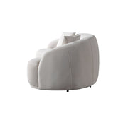 Bonita Ivory Velvet Loveseat 81" - BONITAIVORYVL-L