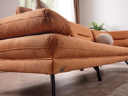 Bonita Sectional Sofa in Orange - 200-ELIF-BON-A501-S