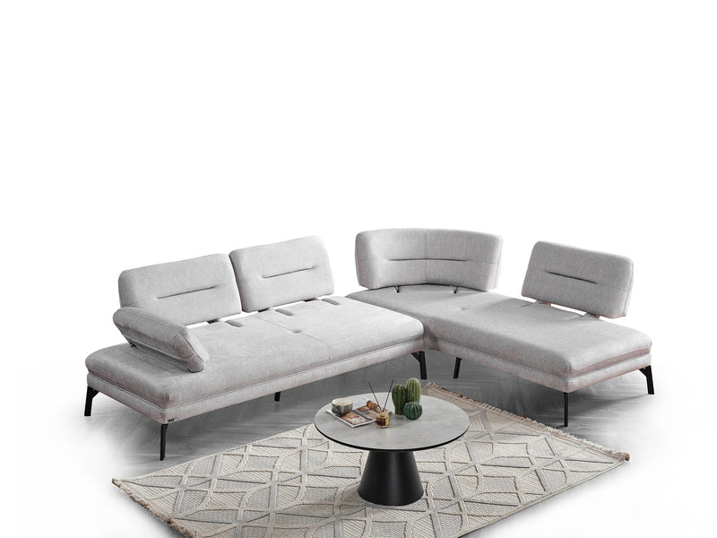 Bonita Sectional Sofa in Orange - 200-ELIF-BON-A501-S