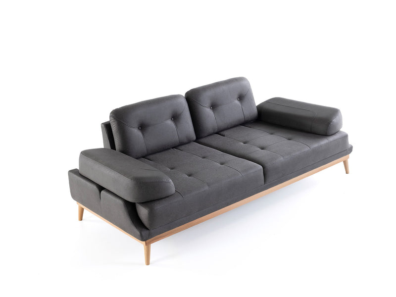 Boss Convertible Sofa in Anthracite - 200-ZEN-BOS-ANT-3