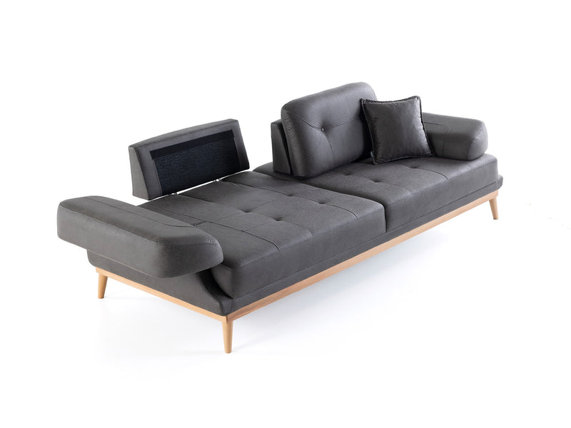 Boss Convertible Sofa in Anthracite - 200-ZEN-BOS-ANT-3