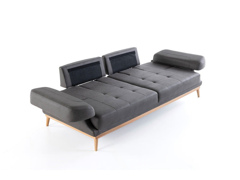 Boss Convertible Sofa in Anthracite - 200-ZEN-BOS-ANT-3