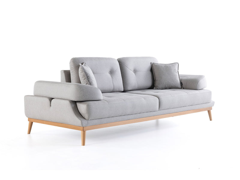 Boss Convertible Sofa in Light Grey - 200-ZEN-BOS-LGRE-3
