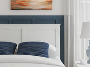 Bostwick Shoals Full Panel Bed and Dresser in White - PKG021569
