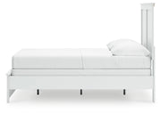 Bostwick Shoals Full Panel Bed with Dresser and Nightstand in White from Ashley - DMV Furniture