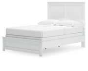Bostwick Shoals Full Panel Bed with Dresser and Nightstand in White from Ashley - DMV Furniture