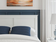 Bostwick Shoals Full Panel Bed with Dresser and Nightstand in White from Ashley - DMV Furniture